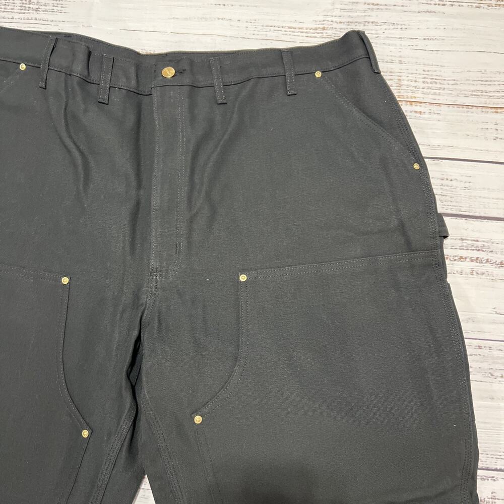 Carhartt Loose Fit 44 x 32 Firm Duck Double-Front Utility Work Pant B01-M BLK - Picture 5 of 13